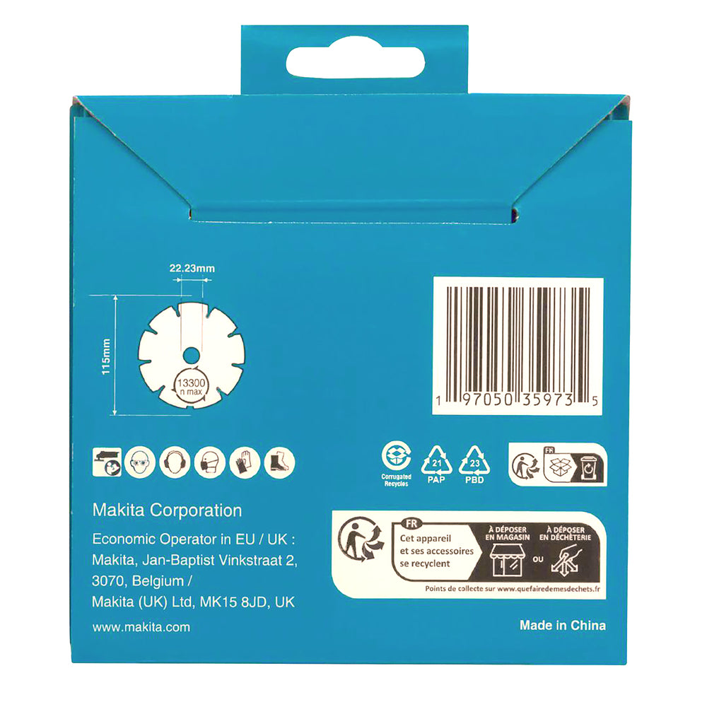 Disco Diamantato Segmentato Makita D-80070 115mm