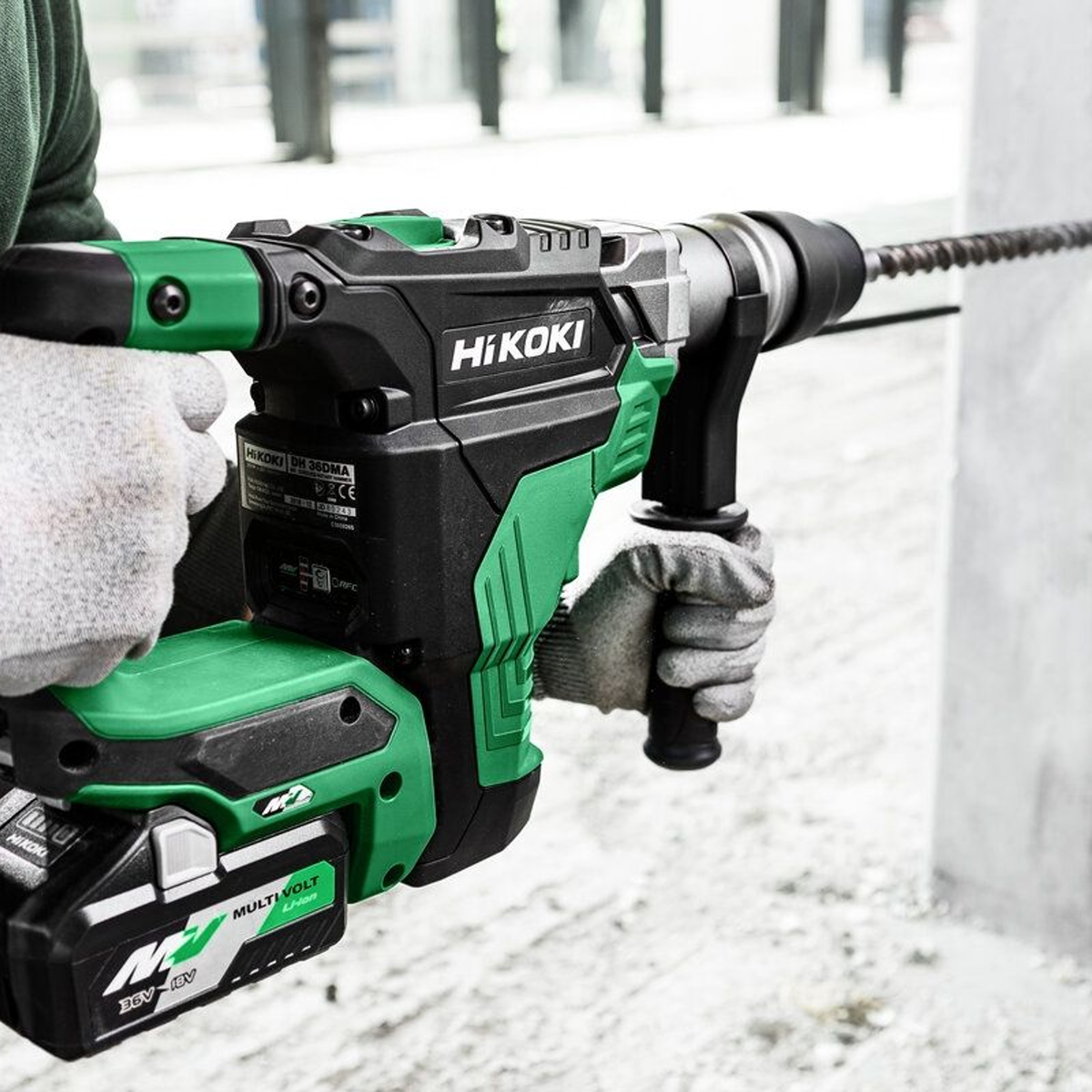 DH36DMAW2Z - HiKOKI DH36DMAW2Z SDS-Max 36V 7.1J battery-powered hammer drill - Image 2