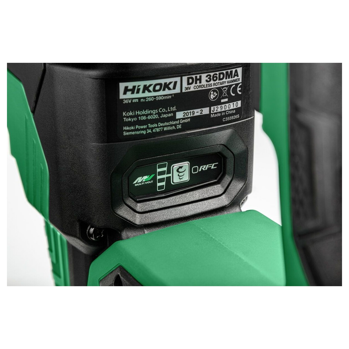 DH36DMAW2Z - HiKOKI DH36DMAW2Z SDS-Max 36V 7.1J battery-powered hammer drill - Image 7