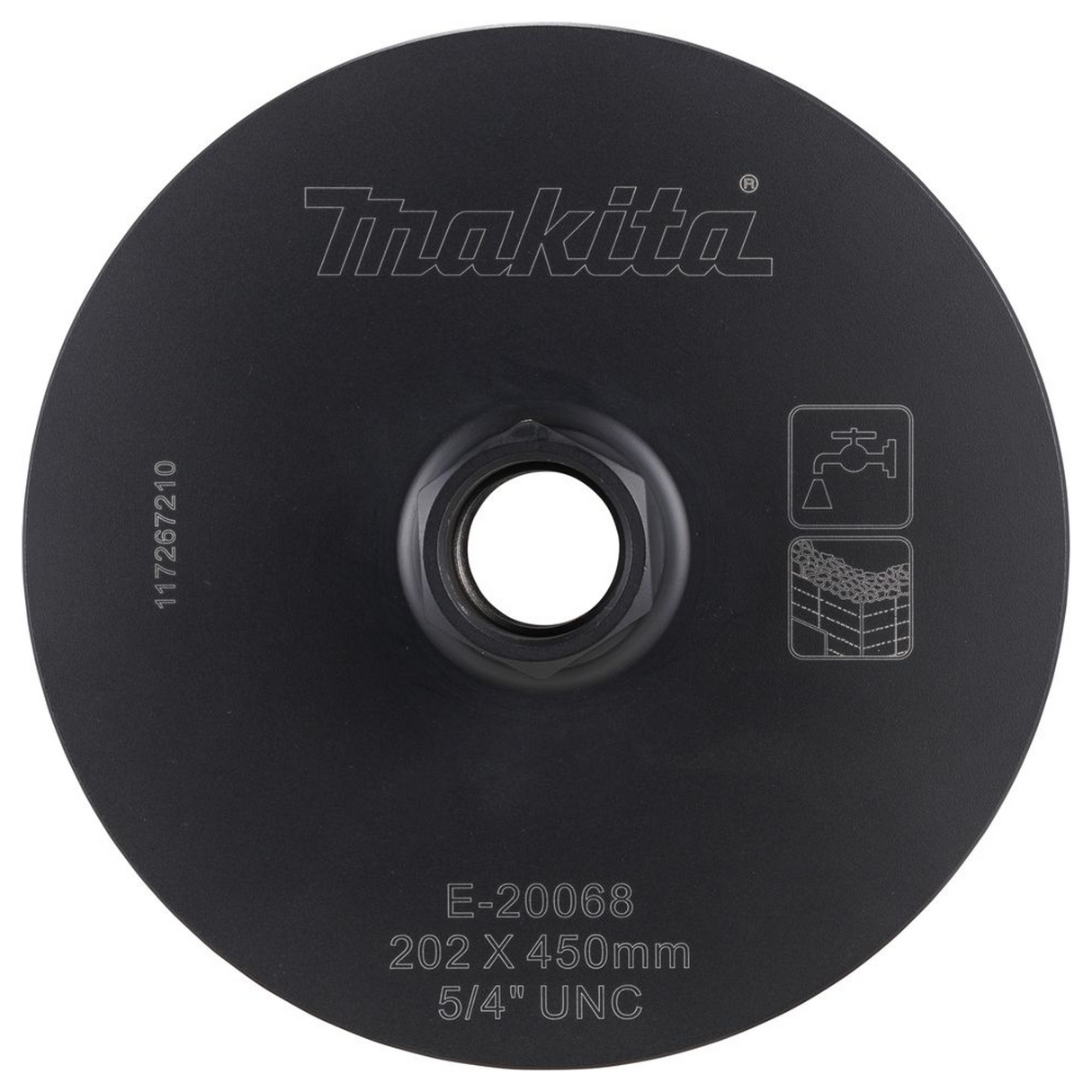 E-20068 - Corona Diamantata Makita E-20068 202x450mm Wet 1-1/4"UNC - Immagine 5