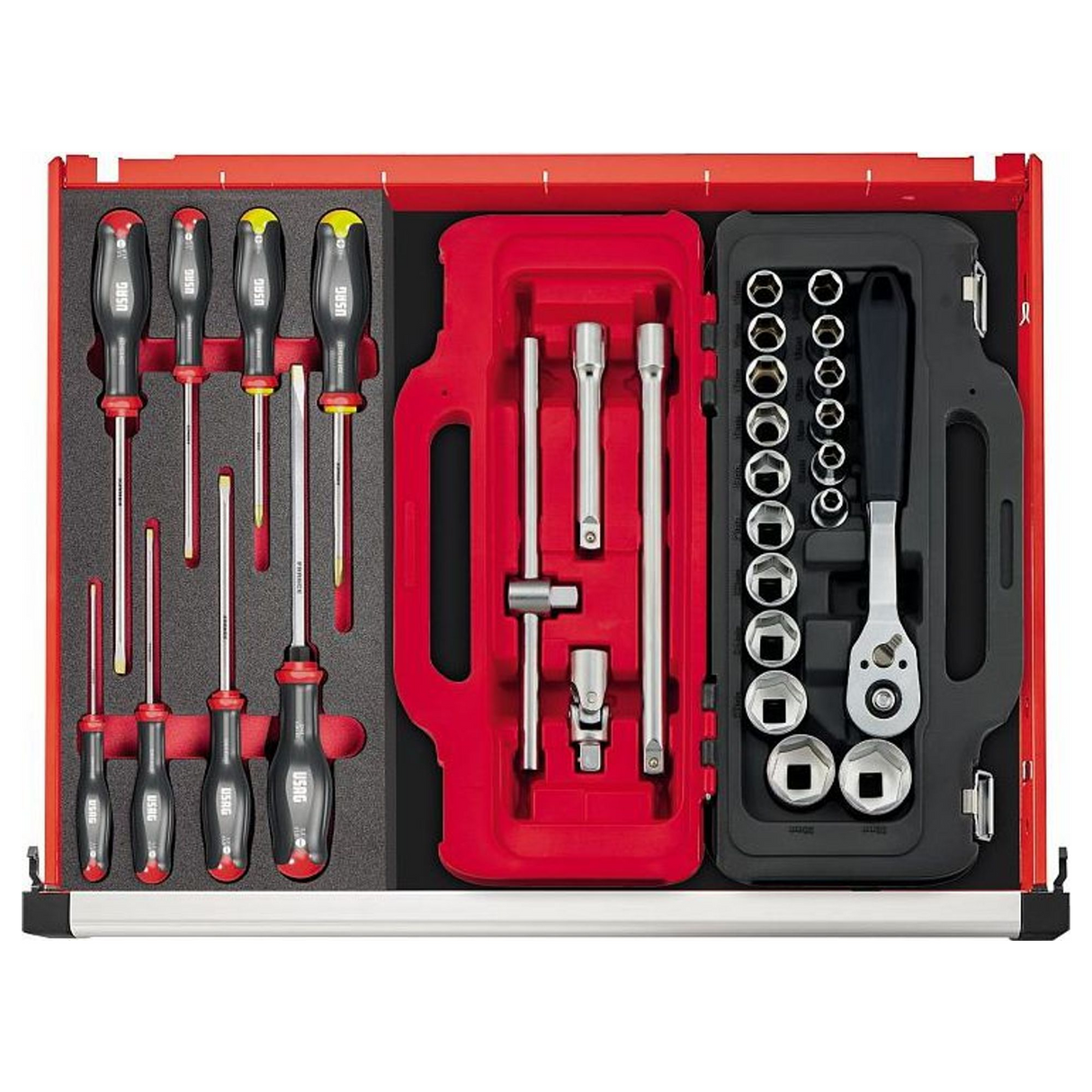 U06010023 - Set Bussole Esagonali USAG 601 1/2 JS22 22 Pezzi - Immagine 3