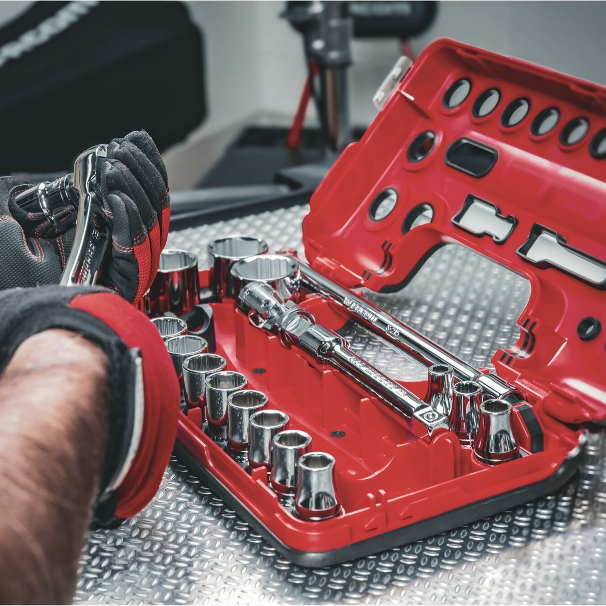SL.DBOX1GRPPB - Facom SL.DBOX1GRPPB 1/2" OGV Grip 21-Piece Socket Wrench Set - Image 10