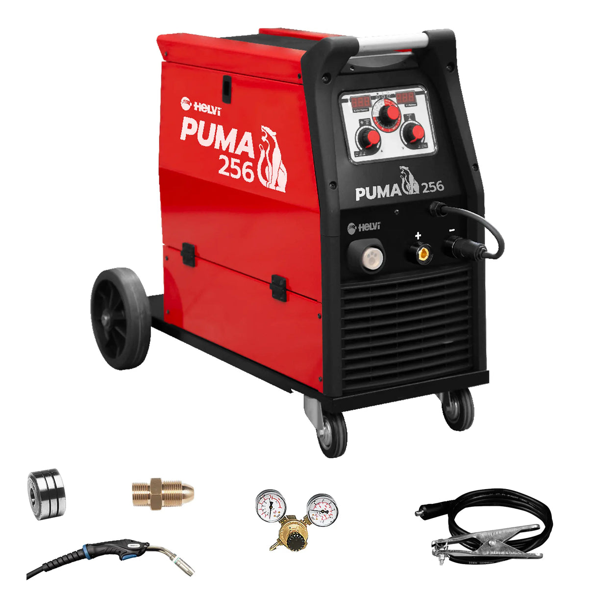 Saldatrice Multiprocesso Helvi Puma 256 + Kit 250A