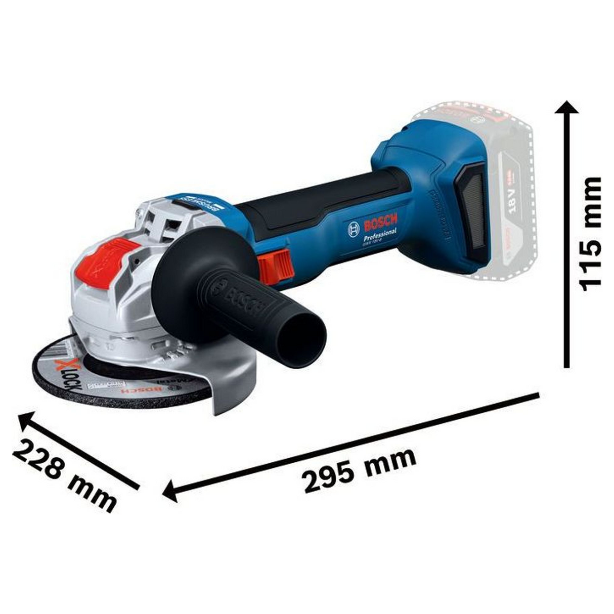 Smerigliatrice Bosch GWX 18V-8 PRO 18V