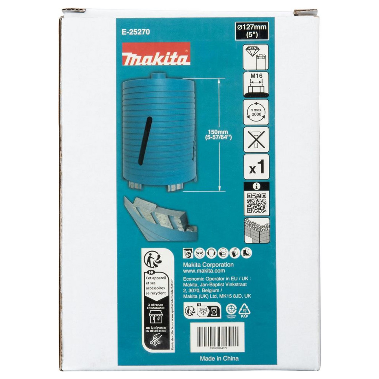 E-25270 - Diamond Crown Makita E-25270 127mm M16 Dry - Image 5