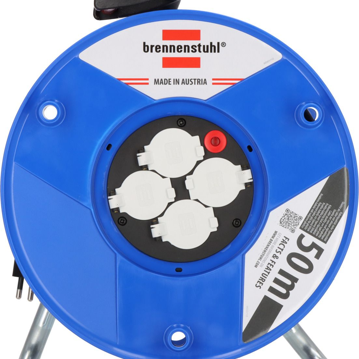 1208065 - Brennenstuhl Garant ST 290 50m H05VV-F 3G1.5 Cable Reel - Image 2