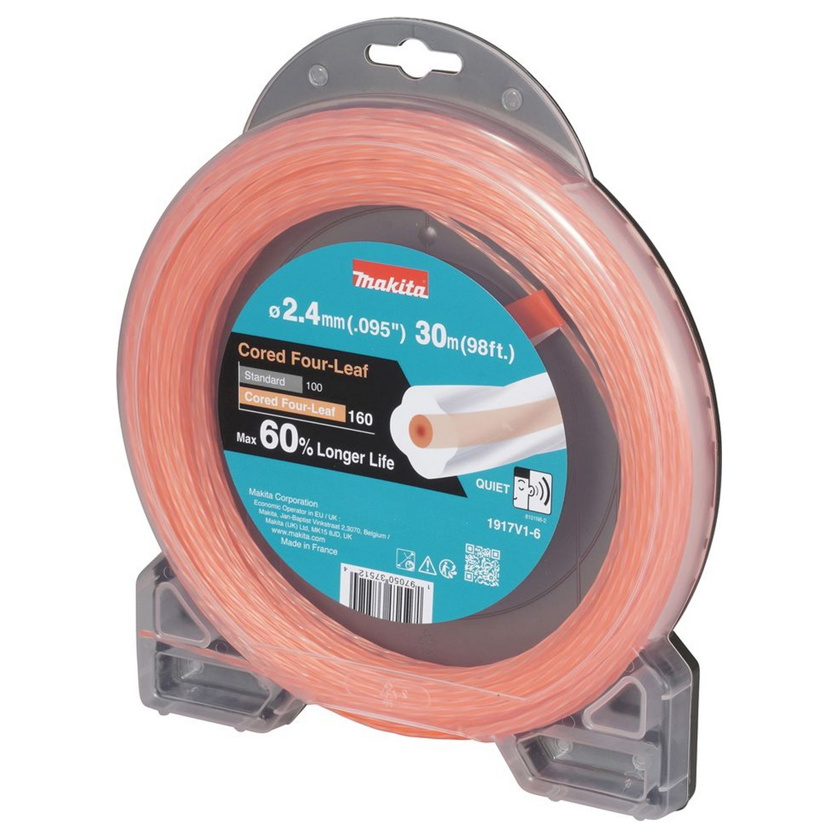 1917V1-6 - Four-Leaf nylon line Makita 1917V1-6 2.4mm orange - Image 3