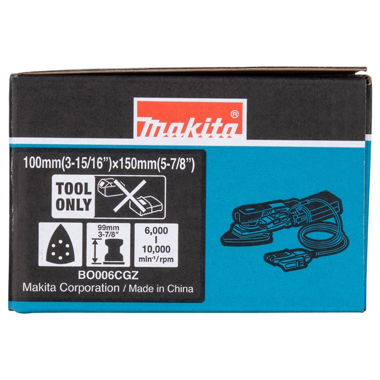 BO006CGZ - Levigatrice Orbitale Delta Makita BO006CGZ 40V - Immagine 22