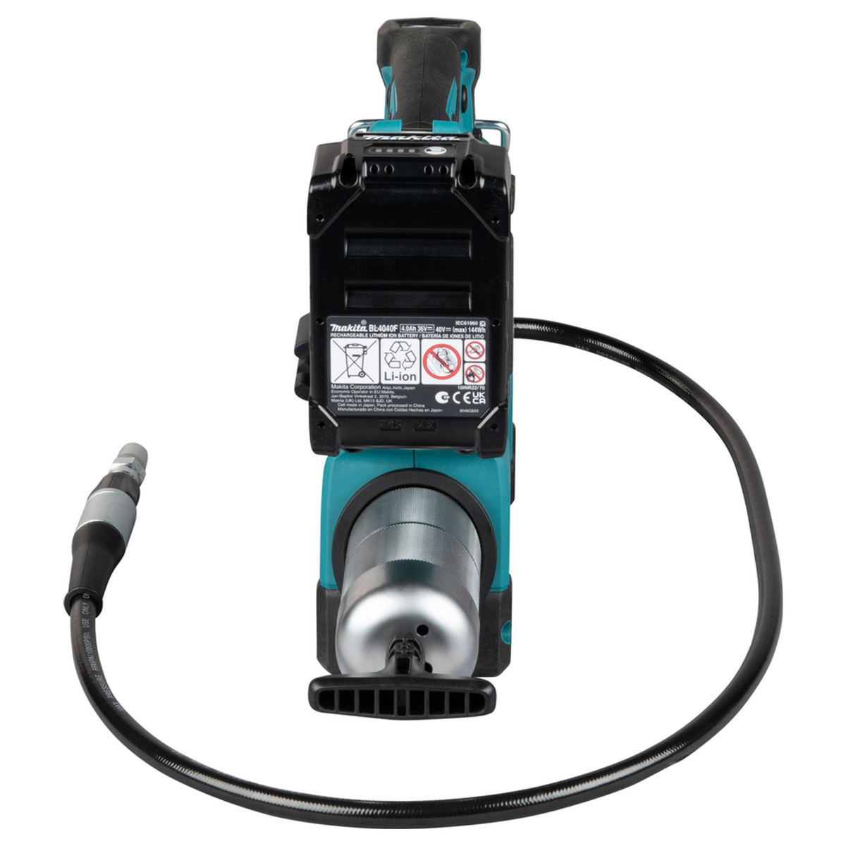 GP001GD201 - Pistola per Grasso Makita GP001GD201 XGT 40V 2x2.5Ah - Immagine 4