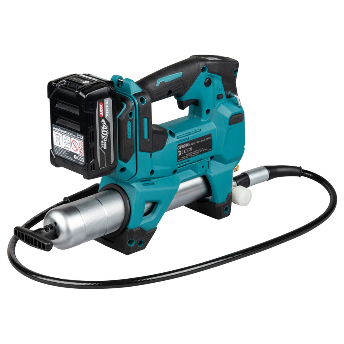 GP001GD201 - Pistola per Grasso Makita GP001GD201 XGT 40V 2x2.5Ah - Immagine 5