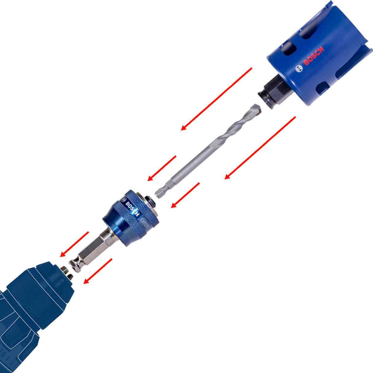 2608901907 - Hole Saw Set Bosch EXPERT Multi Material PC Plus - Image 7