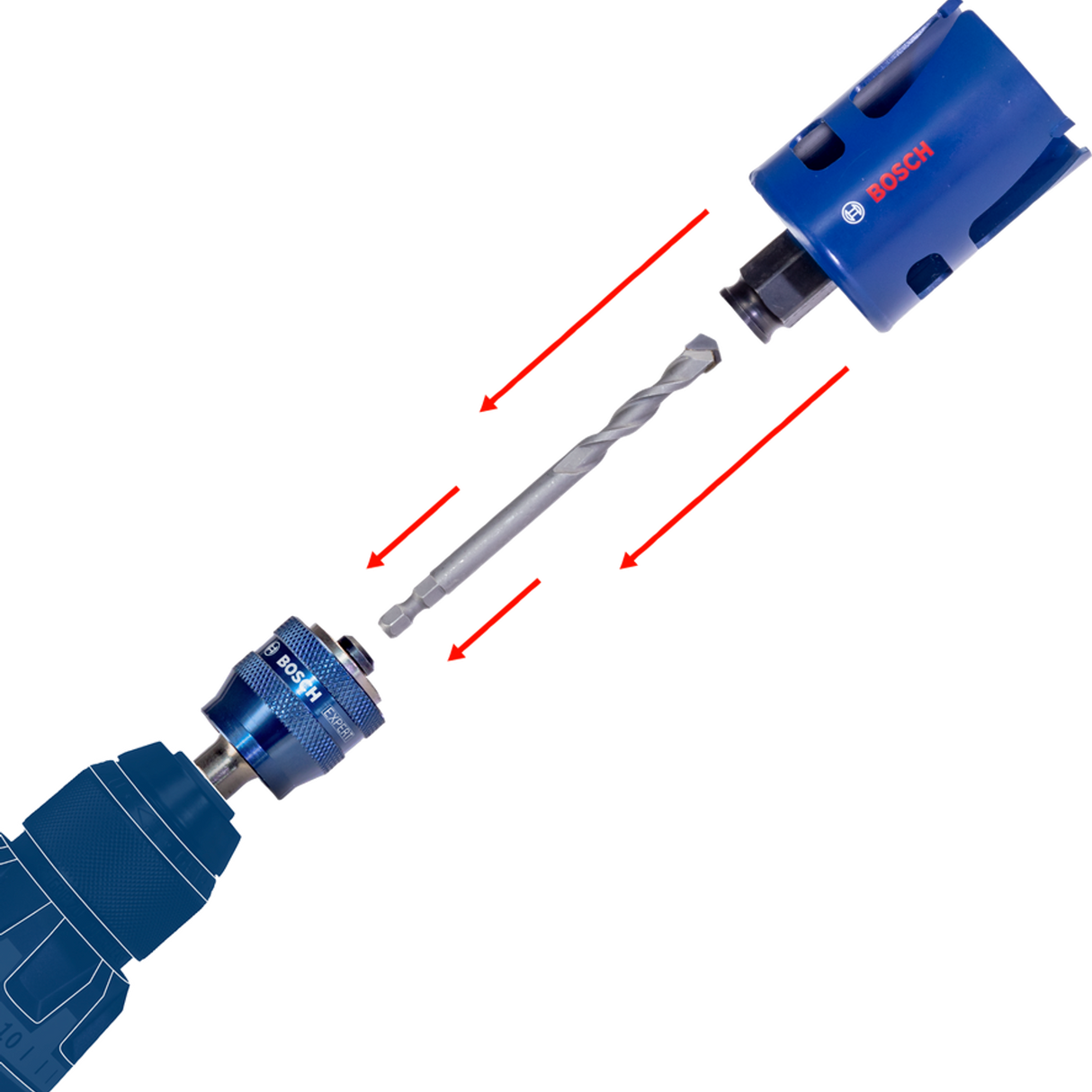 2608901907 - Hole Saw Set Bosch EXPERT Multi Material PC Plus - Image 8