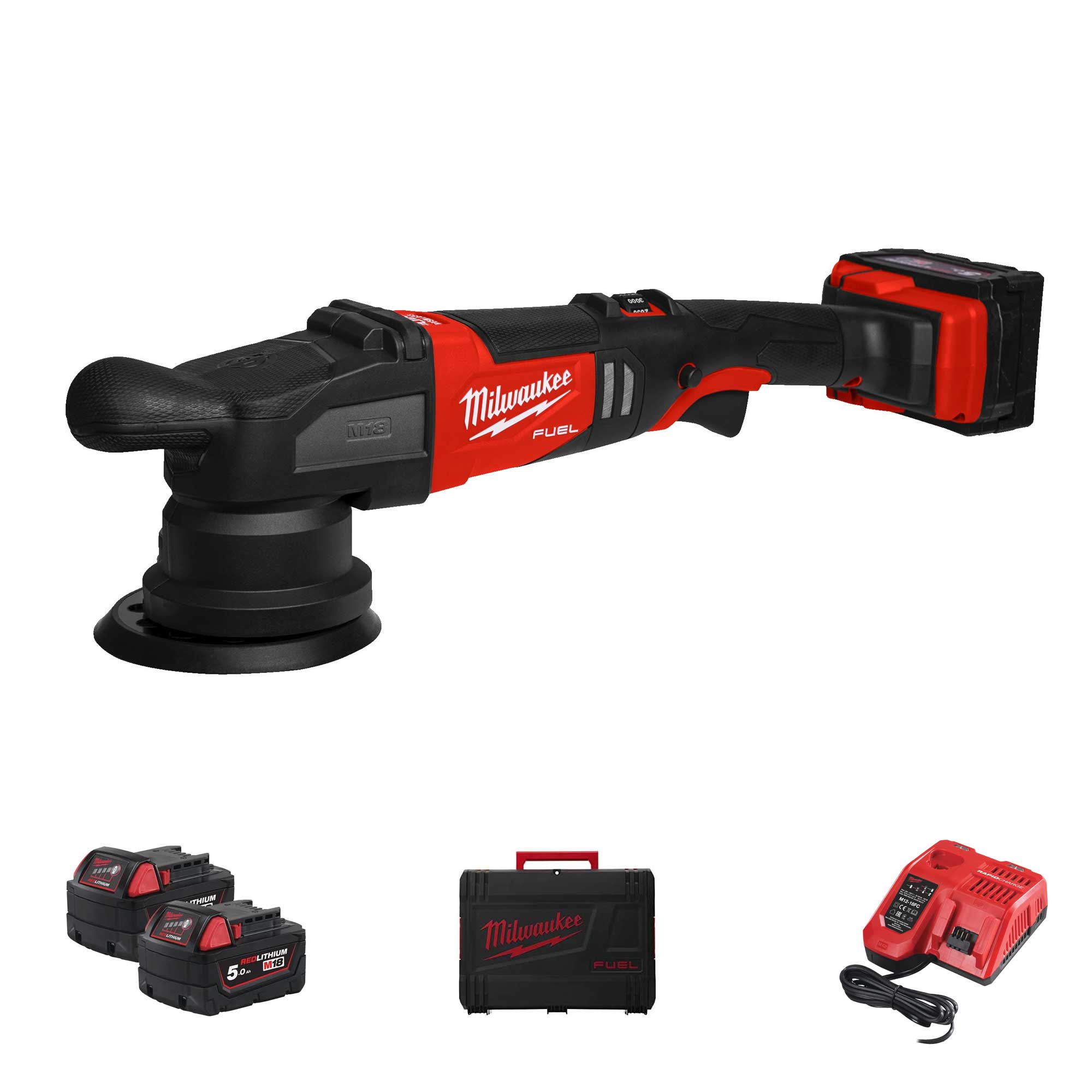 Lucidatrice Milwaukee M18 FROP15-502X 18V 5.0 Ah