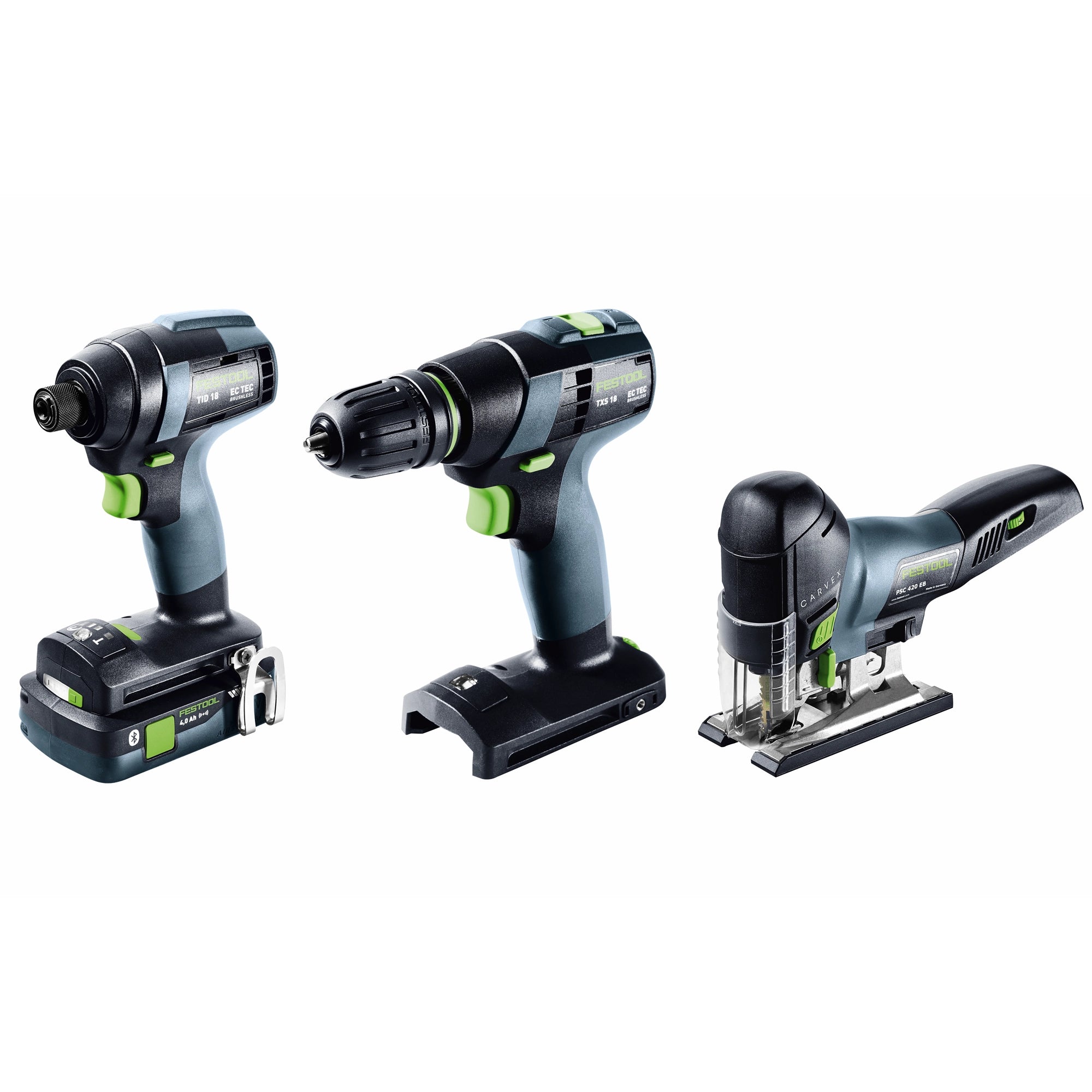 COMBO FESTOOL TID 18 TXS 18 PSC 420 TB 18V 4AH