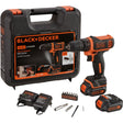 Trapano Avvitatore Black+Decker BDCDD12KB-QW 10.8V 1.5Ah
