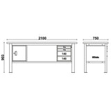 Banco da lavoro Beta C58BC-X2,1 4CA arancione