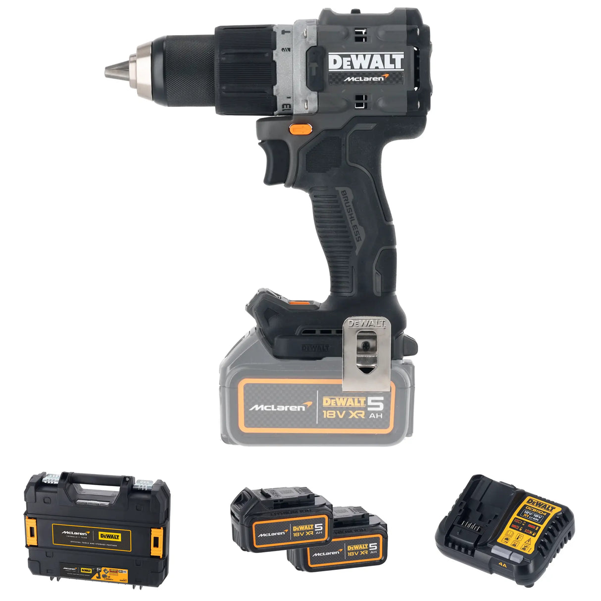 Trapano avvitatore Dewalt McLaren DCD85MP2T-QW 18V 5Ah