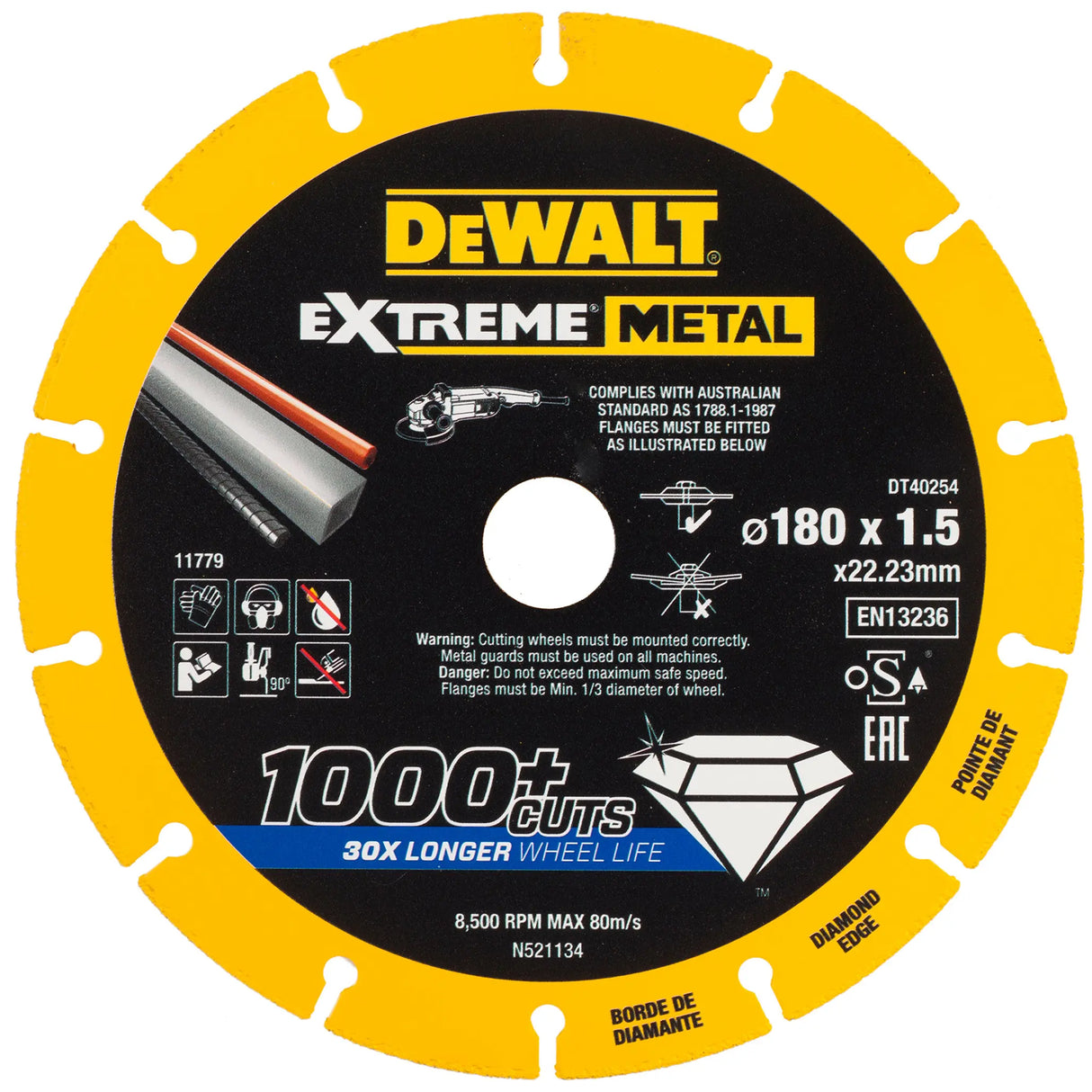 Disco da taglio Dewalt DT40254-QZ