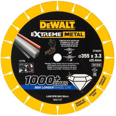 Disco da taglio Dewalt DT40257-QZ