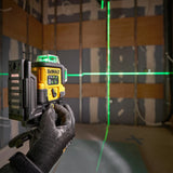 Tracciatore laser multilinea verde Dewalt DCLE14361GB-XJ