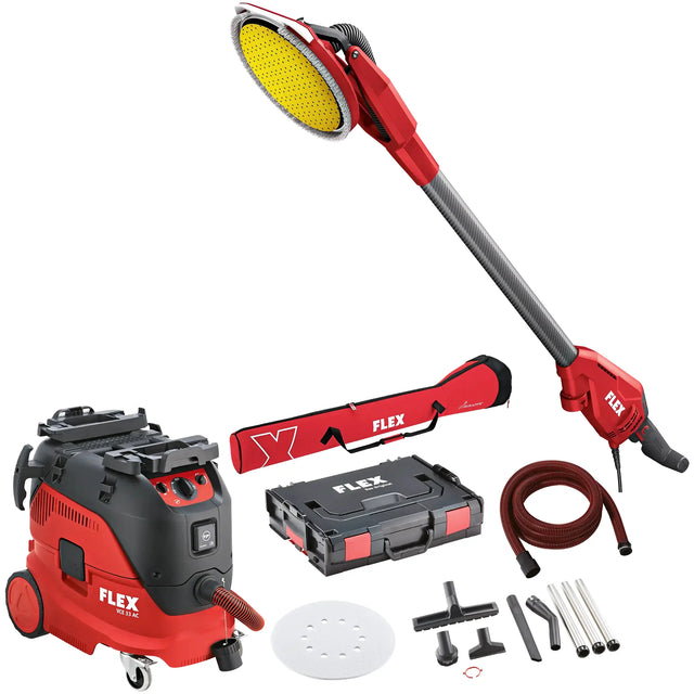 Levigatrice aspirapolvere Flex GE 6 R-EC + VCE 33 M AC Set + Carta abrasiva