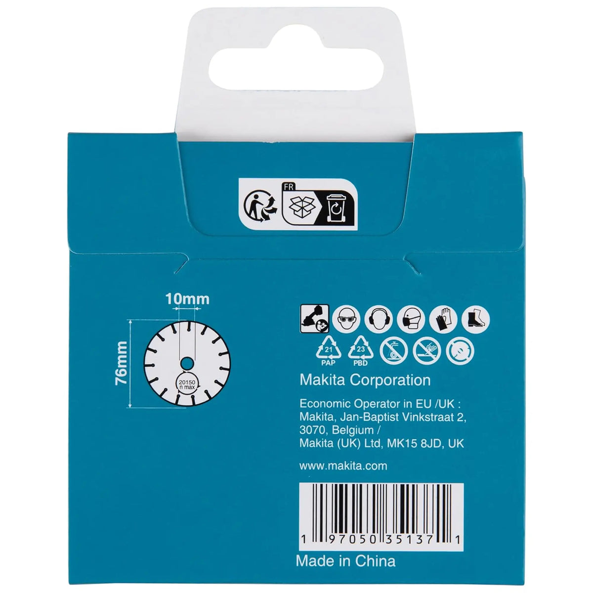 Disco da Taglio Carburo di Tungsteno Makita D-78374 76x10mm