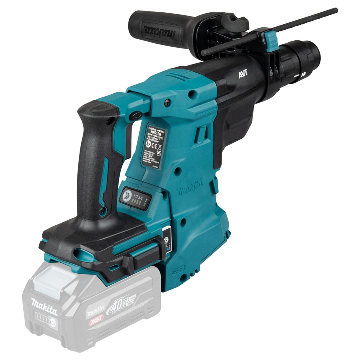 HR012GZ01 - Hammer Drill Makita HR012GZ01 XGT 40V SDS-Plus 28mm 3.3J - Image 5