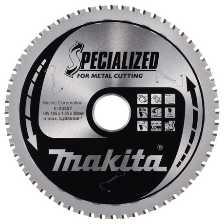 E-23357 - TCT Blade Makita E-23357 185x30mm 60T - Image 2