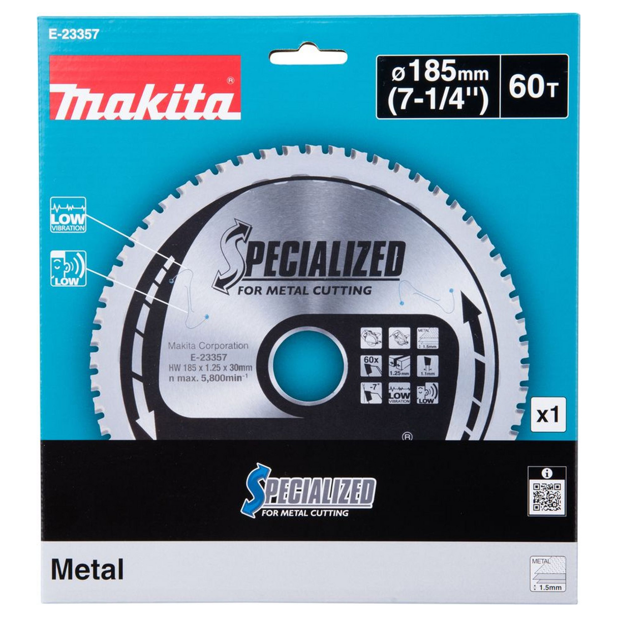 Lama TCT Makita E-23357 185x30mm 60T