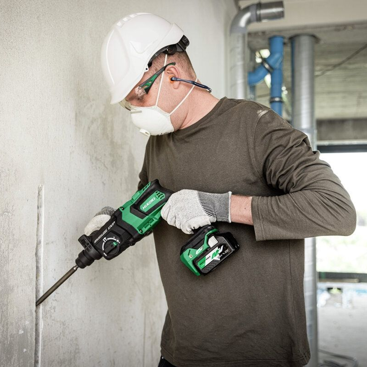 DH36DPEW2Z - HiKOKI DH36DPEW2Z SDS-Plus 36V hammer drill - Image 3
