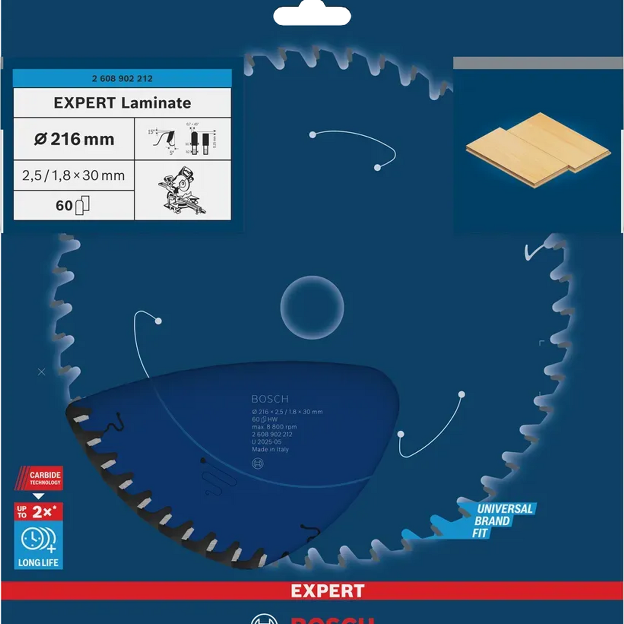 2608902213 - Circular Blade Bosch Expert Laminate for Laminate - Image 3
