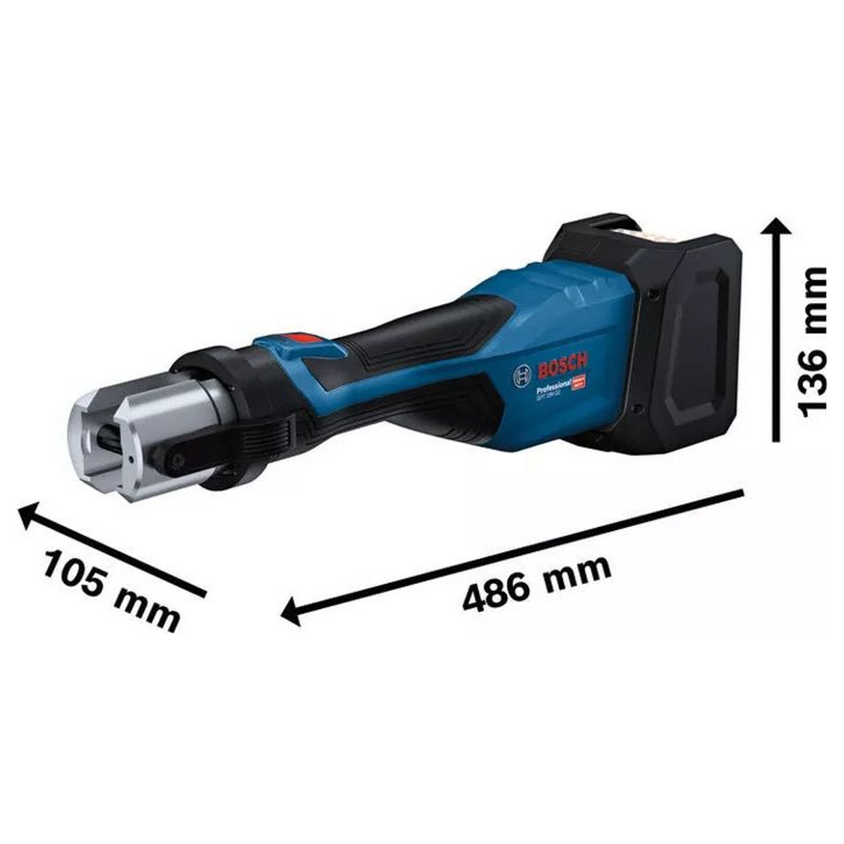 06019M2101 - Pressatrice Bosch GPT 18V-32 Professional 18V - Immagine 7