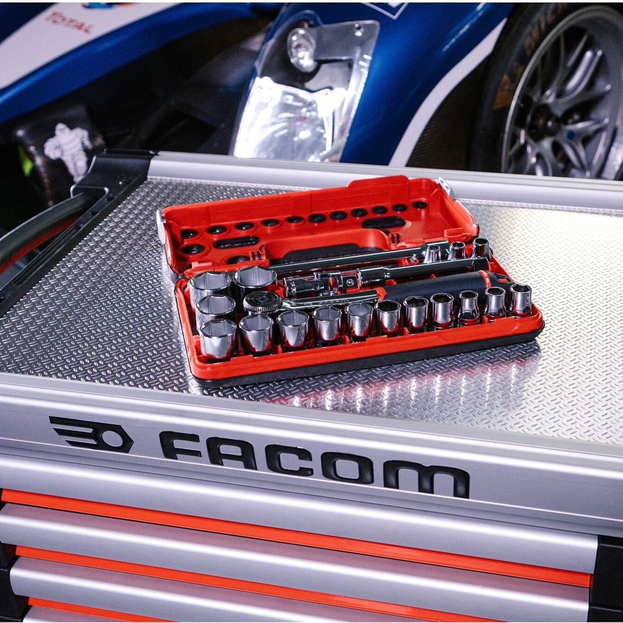 S.161DBOX1PB - Facom Socket Wrench Set S.161DBOX1PB 1/2" 21 Pieces - Image 3