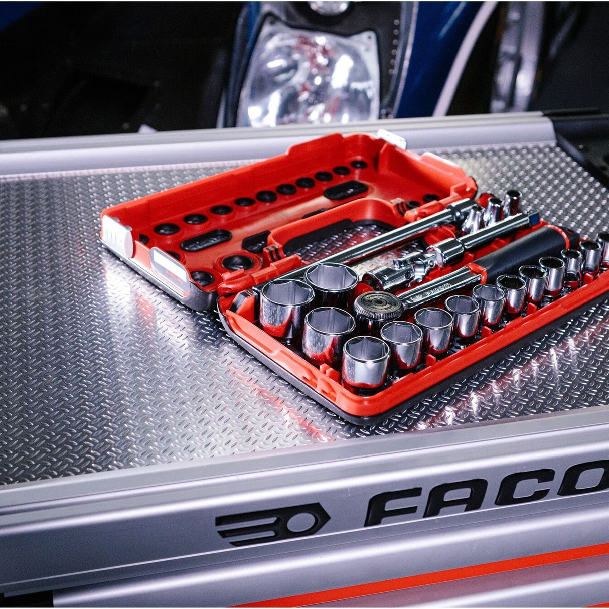 S.161DBOX1PB - Facom Socket Wrench Set S.161DBOX1PB 1/2" 21 Pieces - Image 4