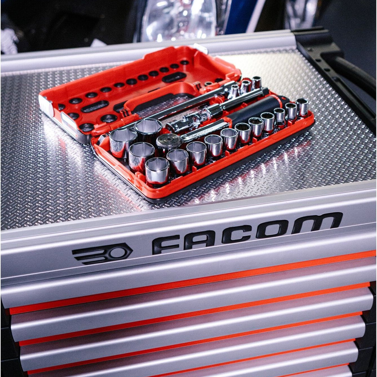 S.161DBOX1PB - Facom Socket Wrench Set S.161DBOX1PB 1/2" 21 Pieces - Image 5