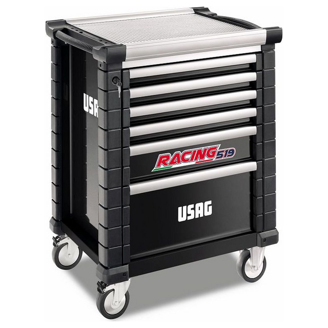 U05190516 - Carrello USAG Racing 6 Cassetti Vuoto 519 RS6/3NV - Immagine 2
