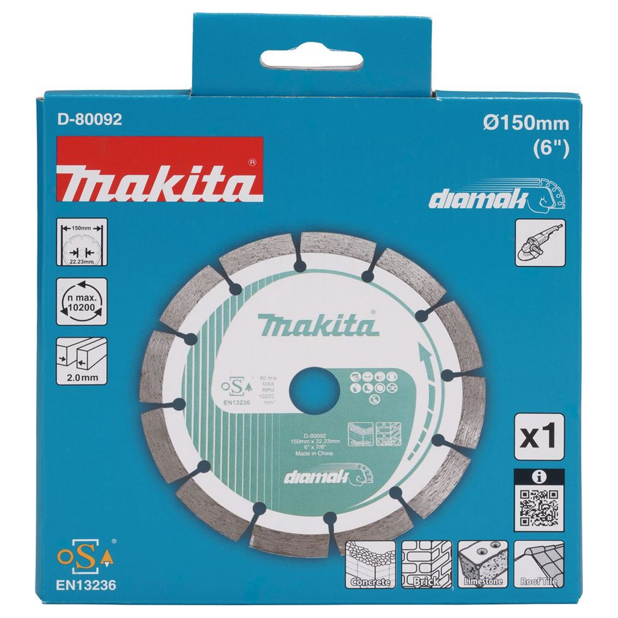 D-80092 - Disco Diamantato Segmentato Makita D-80092 150mm - Immagine 4