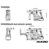 DH3628DAWRZ - Tassellatore a Batteria SDS-Plus HiKOKI DH3628DAWRZ 36V - Immagine 10