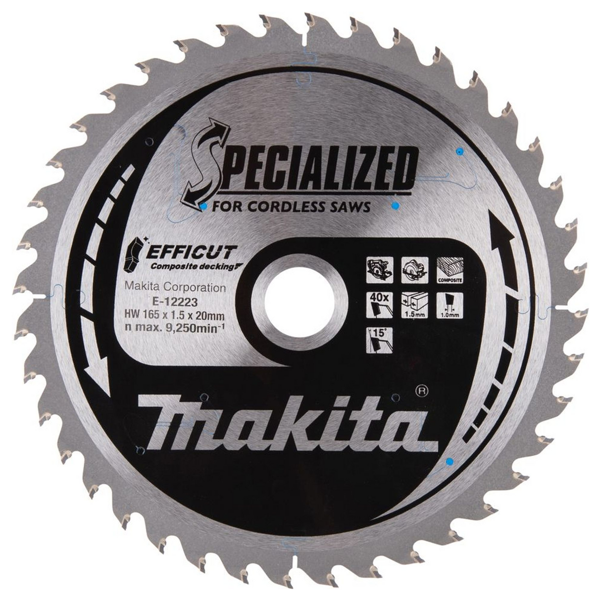 Lama Sega Circolare Makita Efficut E-12223