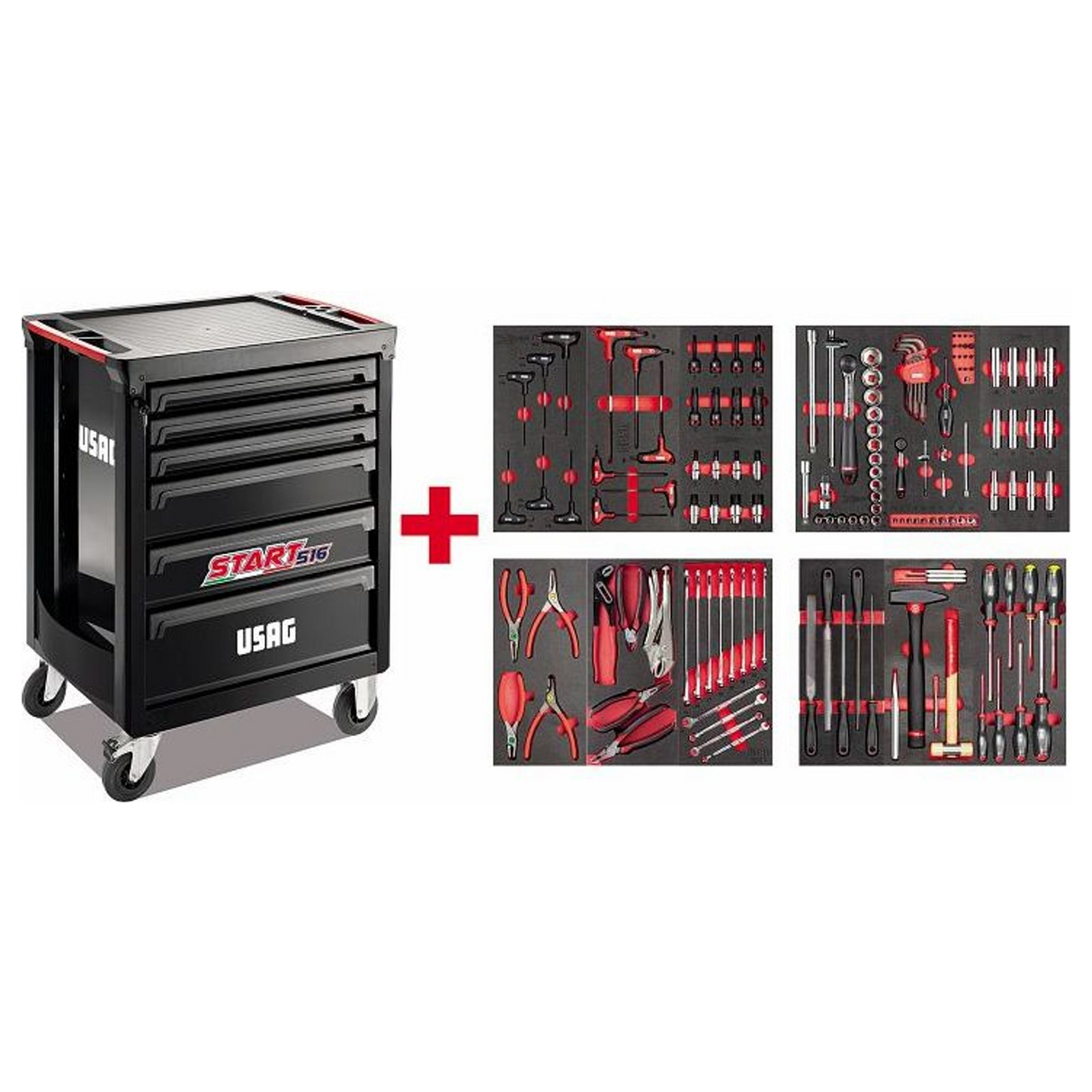 U05161639 - Cart USAG START with X-Grip Maintenance Assortment 144 pcs