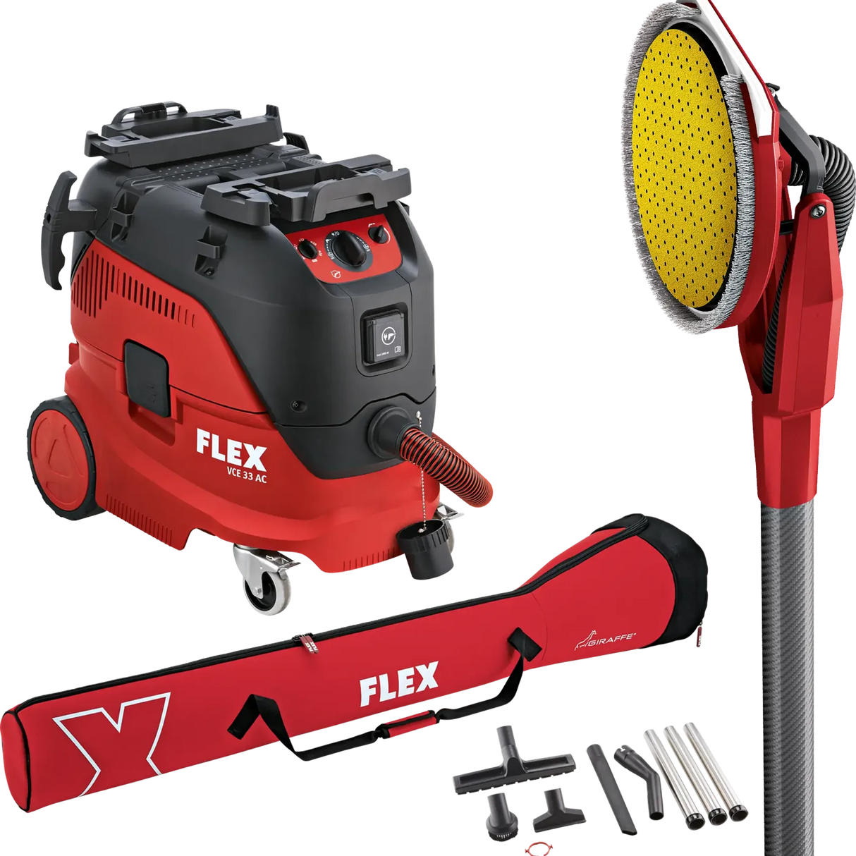536627 - Combo Kit Flex VCE 33 M AC-Set + GE 6 R-EC Giraffe Sander + M-Class 30L Vacuum Cleaner