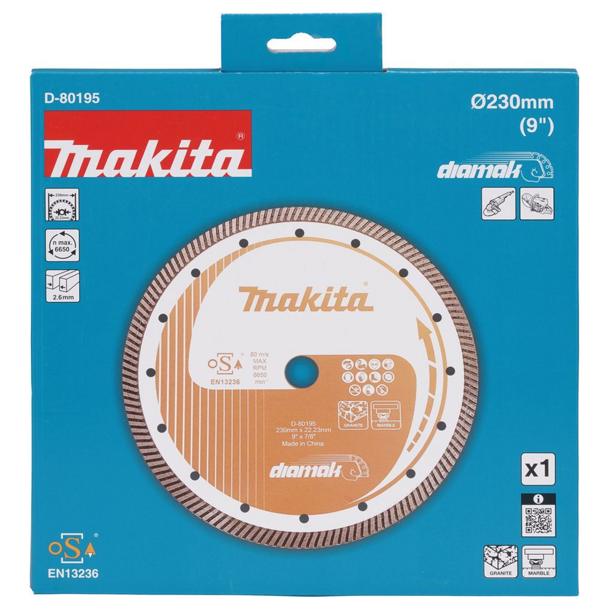 D-80195 - Diamond Disc Makita D-80195 230mm - Image 4