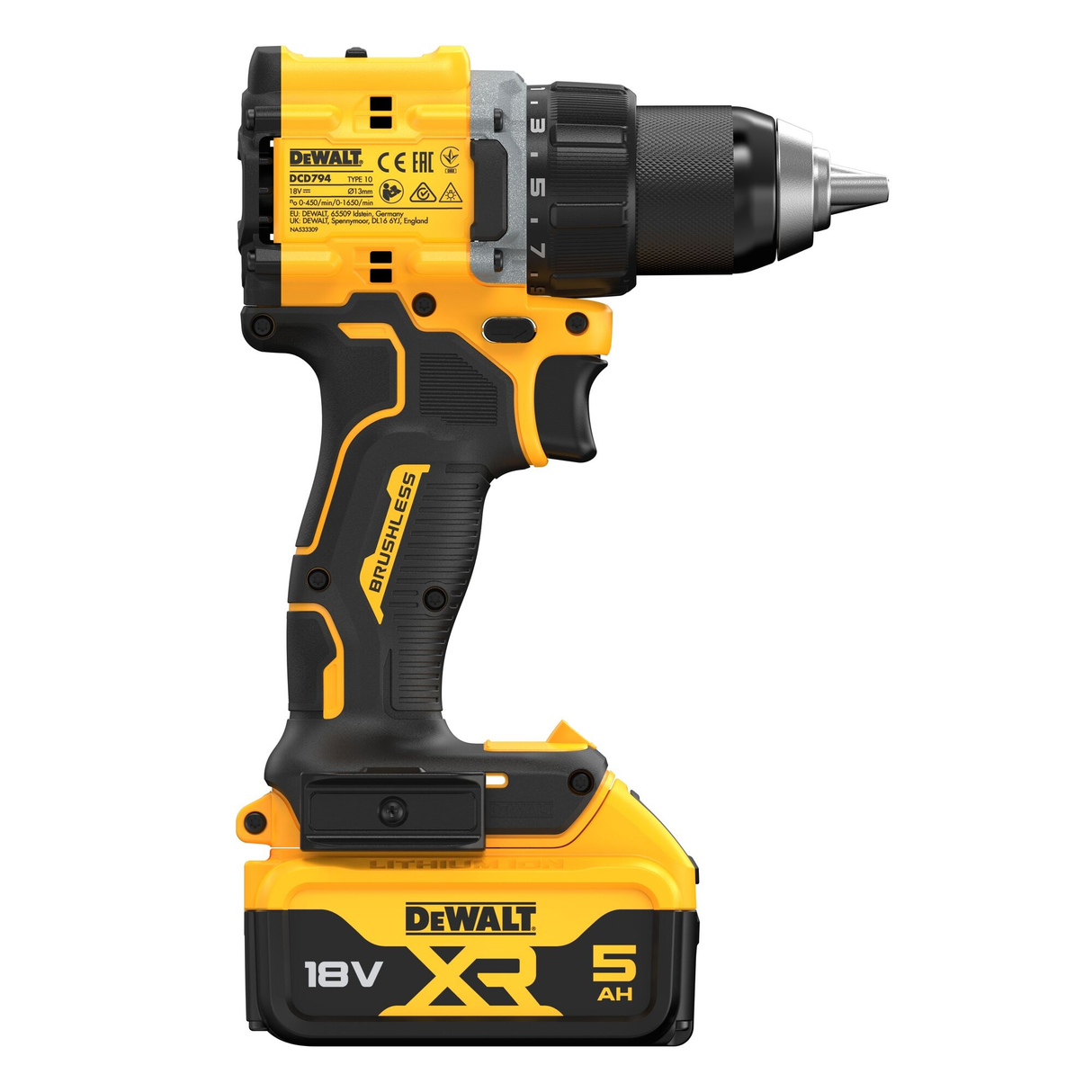 Trapano Avvitatore Dewalt DCD794P2T-QW 18V 5Ah