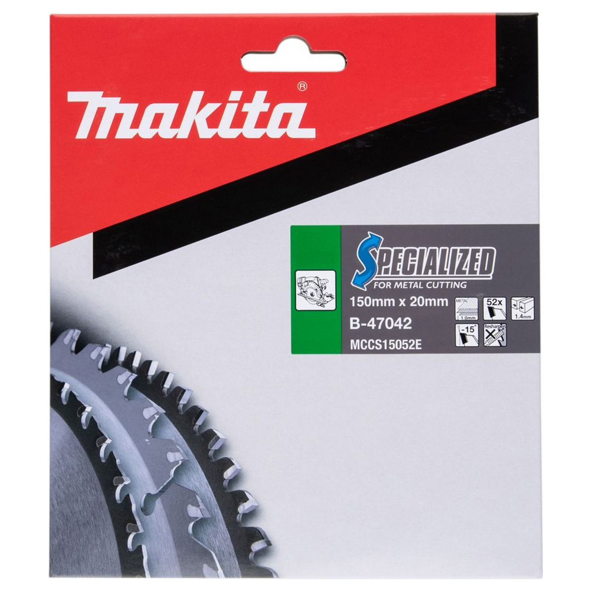 B-47042 - Circular Saw Blade Makita B-47042 Specialized TCT 150mm 52T - Image 3