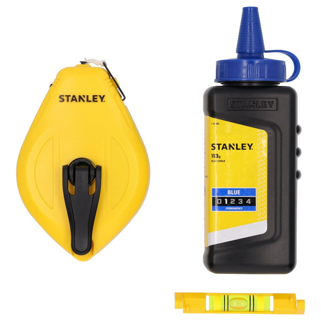 STHT47113-0 - Kit Tracciatore Stanley STHT47113-0 30m ABS con Polvere Blu e Livella