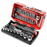 Set Cricchetto e Bussole Facom R.360NANOPB 1/4" 38 pezzi