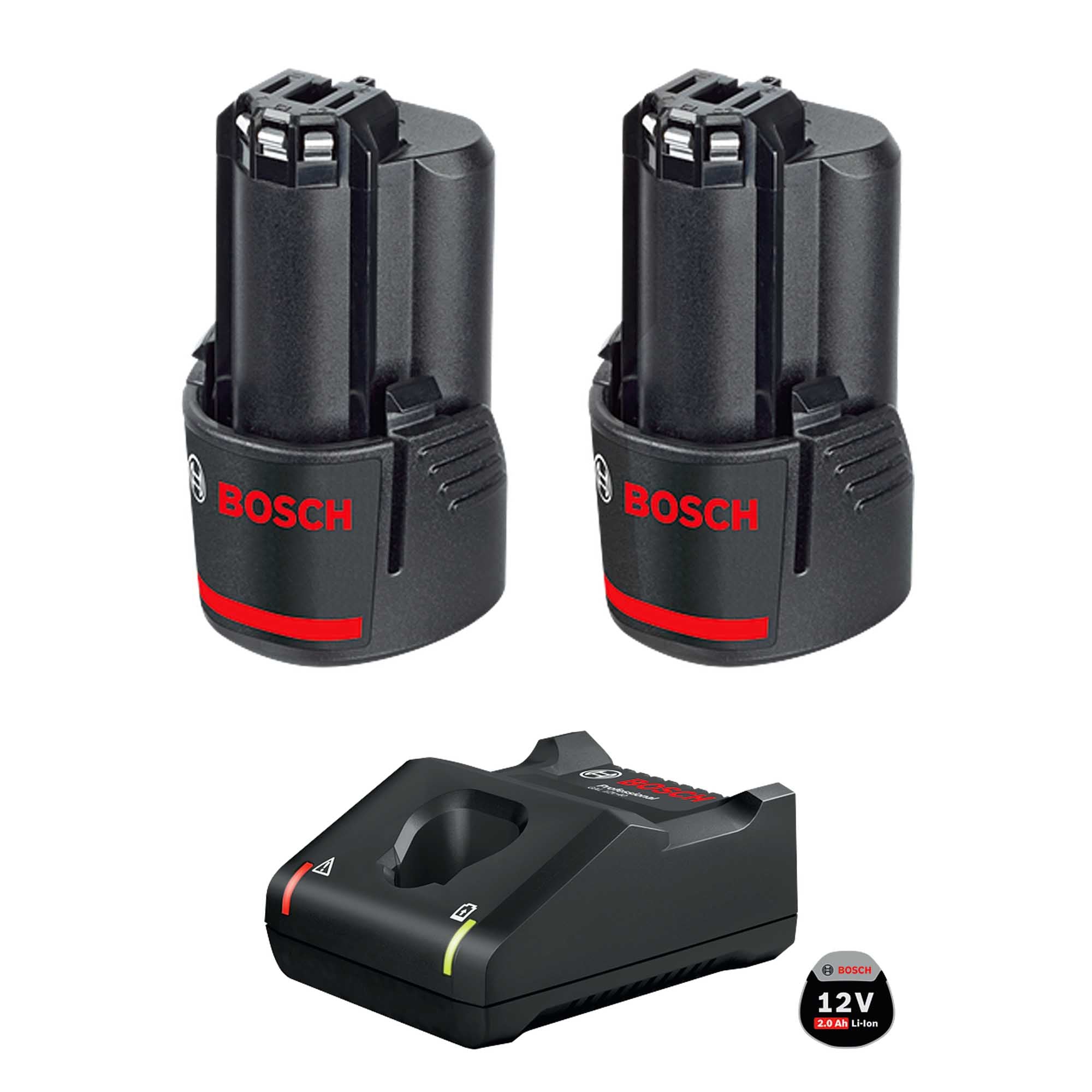 Kit Batterie 12V Bosch 2x2,0Ah