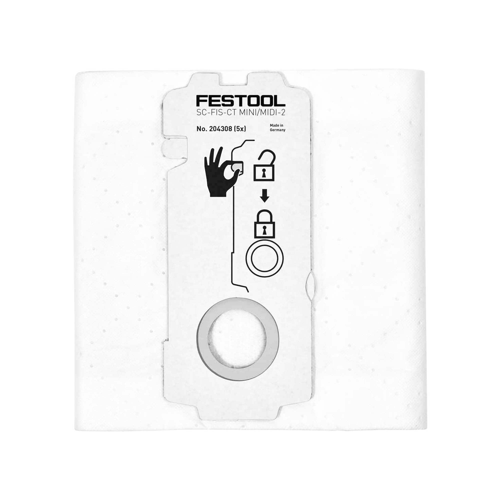 Sacchetto filtro Selfclean Festool SC-FIS-CT MINI/MIDI-2/5/CT15