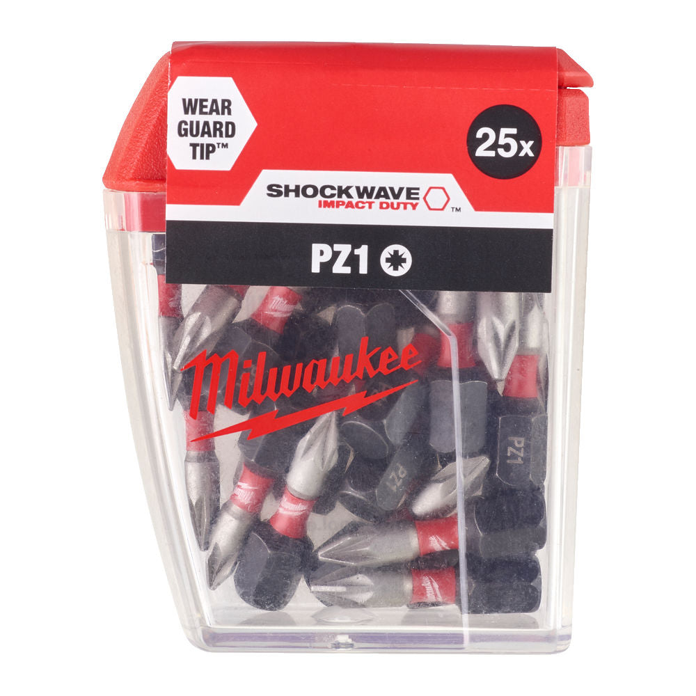 Set inserti Milwaukee BIT PZ1 25mm 25 pz