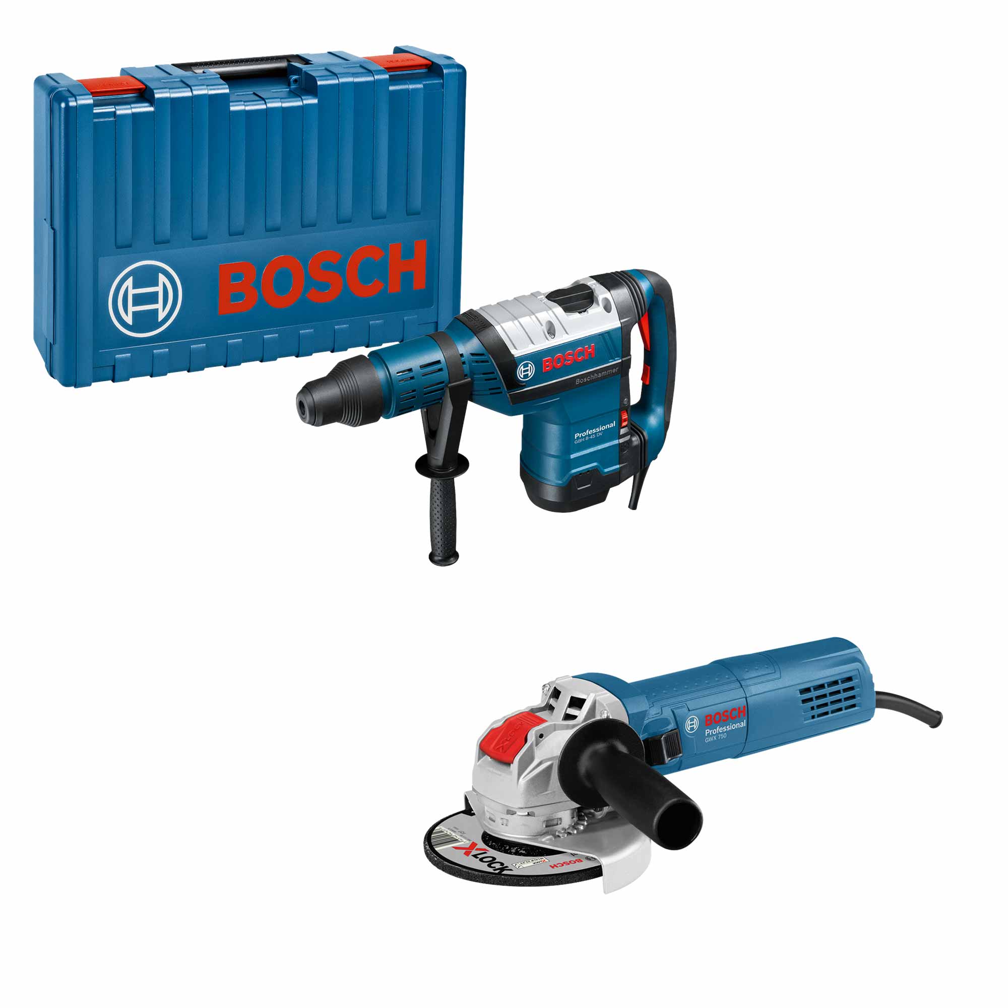 Kit Bosch GBH 8-45 DV + GWX 750-115